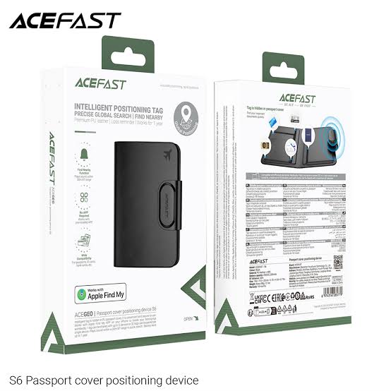 محفظة جواز سفر ذكية ومحدد موقع  Acefast S6